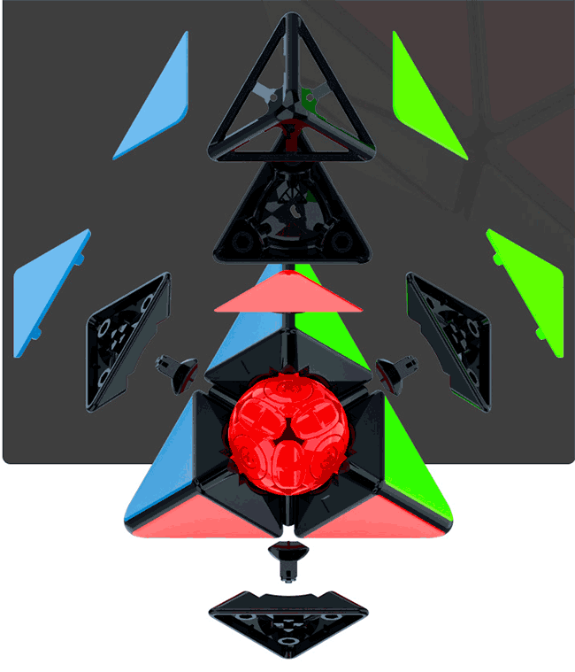 DianSheng 2x2 Pyraminx Black